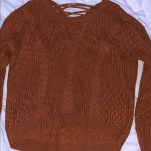 Rust orange sweater